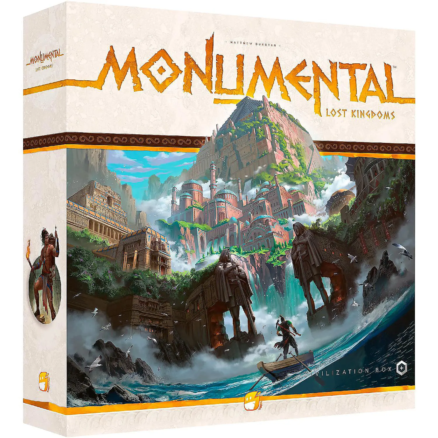 Monumental Lost Kingdoms Expansion by Funforge – Strategic Deckbuilding Board Game with New Civilizations