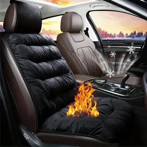 Winter Car Seat Cushion, 1 Count Soft Plush Car Seat Cover, Thickened Front Single Seat Cover, Universal Seat Cover for Cold Weather, Auto Seat Covers