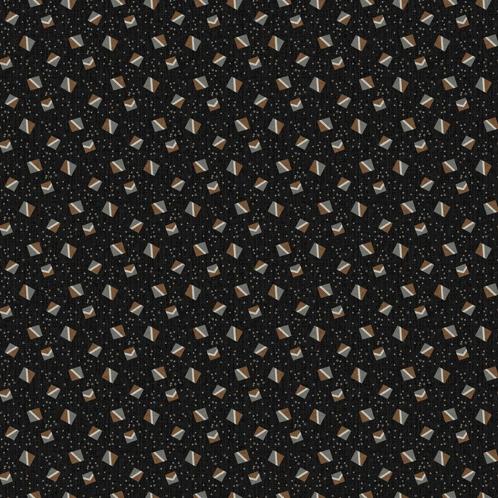 Fabric Northcott Black Small Block Toss Flannel Haberdashery by the Quarter Yard F28546-99
