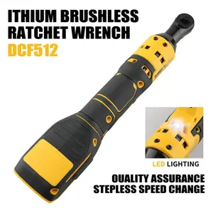 DEWALT DCF512 Right Angle Ratchet Wrench Cordless Brushless Variable Speed LED Enabled Power Tool for Mechanics and DIY Enthusiasts