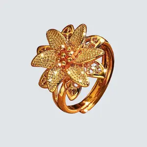 1 Nugget ring for women, luxurious and elegant flower design, daily accessory, used as a gift for relatives