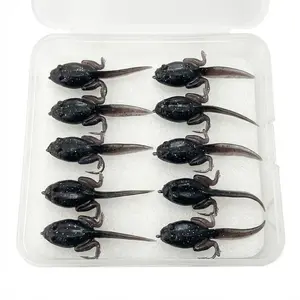 Realistic Frog Lure Fly Fishing Soft Bait, Dynamic Swimming Action, High Catch Rate, Compatible with Various Accessories, Suitable for Streams, Fishing Lures