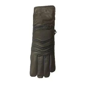 Reed Men's Premium Leather Motorcycle Gloves, Size Medium - Imported Motorcycle Protective Gear