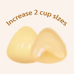Snowy Sticky Push Up Inserts - Instant Boost Double-Sided Adhesive Bra Cup for Women - Womenswear,,Clothing Push-Up Ultra Boost Inserts for Women,sticky push up pads,adhesive bra,double sided sticky lift pads,push up swim inserts,seamless,Bra Cup