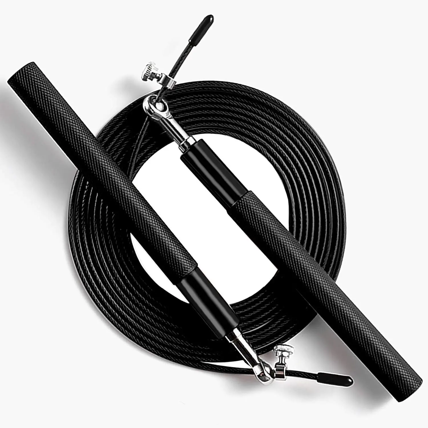 Speed Jump Rope - 360 Swivel Ball Bearing - Adjustable steel coated rope- Anti Skipping Handle -Fitness  Boxing  Exercises -Suitable for  and Adults