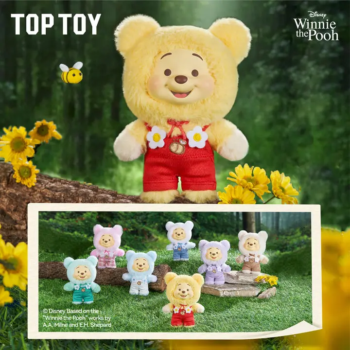 TOPTOY Disney Winnie the Pooh Candy Series Plush Keychain Blind Box