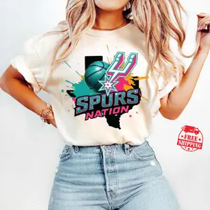 [Sale up to 50%] [Free Ship] Spurs Nation Gritter Basketball Mascot Wembanyama T-Shirt, wemby cricut