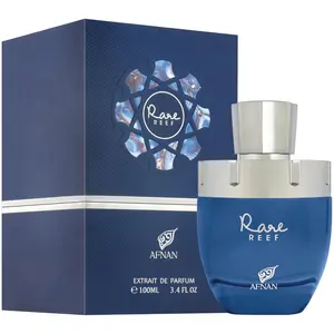 Afnan Rare Reef Unisex Extrait de Parfum 3.4 Fl. Oz - Refreshing & Modern Scent with Citrus Mint Notes for Men & Women