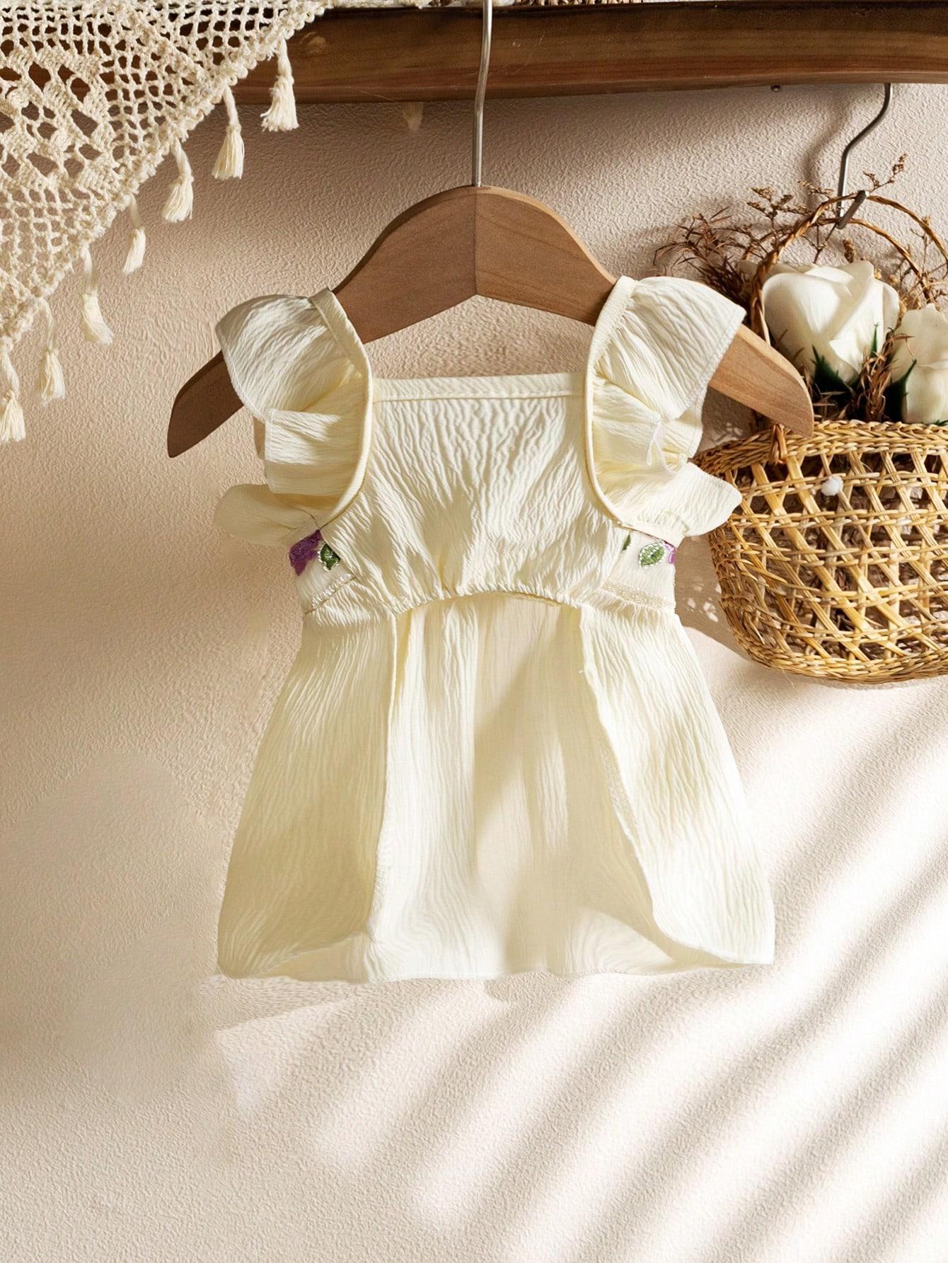 Pet Clothes Dog Cat Rabbit Embroidery Sleeveless Dress Cute Comfortable Yorkshire Terrier Maltese Teddy Bichon Bear Pomeranian Bulldog For Daily Use A212