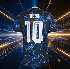 2026 Argentina Home And Away 10# Messi Short And Long Sleeve Soccer Jersey Fans Version Breathable