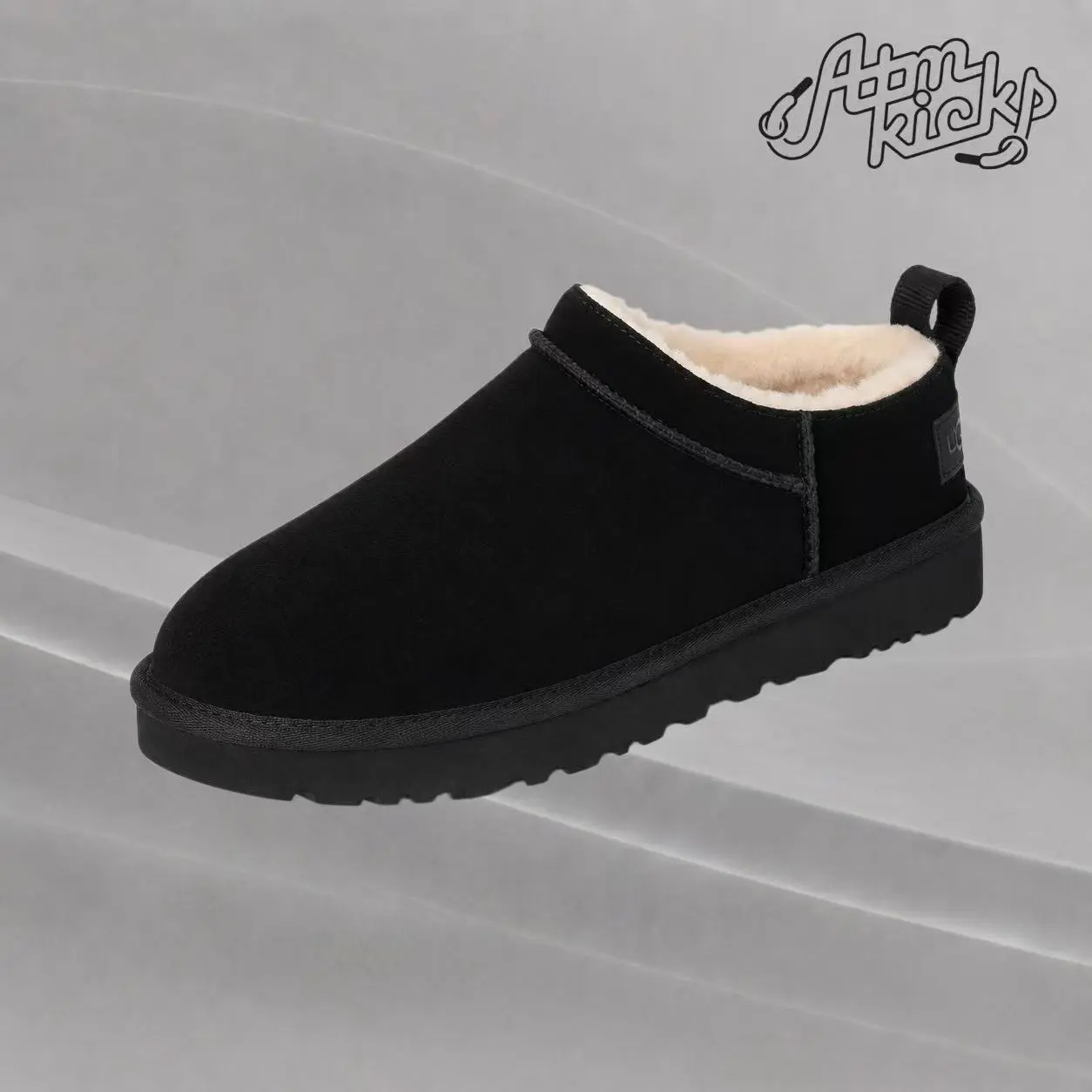 UGG Classic Micro Black (Women's) 1173891-BLK Authentic Shoes Footwear Sneaker Trainer Comfortable Walking Fashion Trending Gift