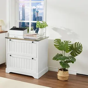 File Cabinet with 2 Drawers,30" Farmhouse Filing Cabinets with Hanging File Folders,Home Office Filing Organizer for Letter Legal A4 Size Folder Storage,Wood Lateral Filing Cabinet