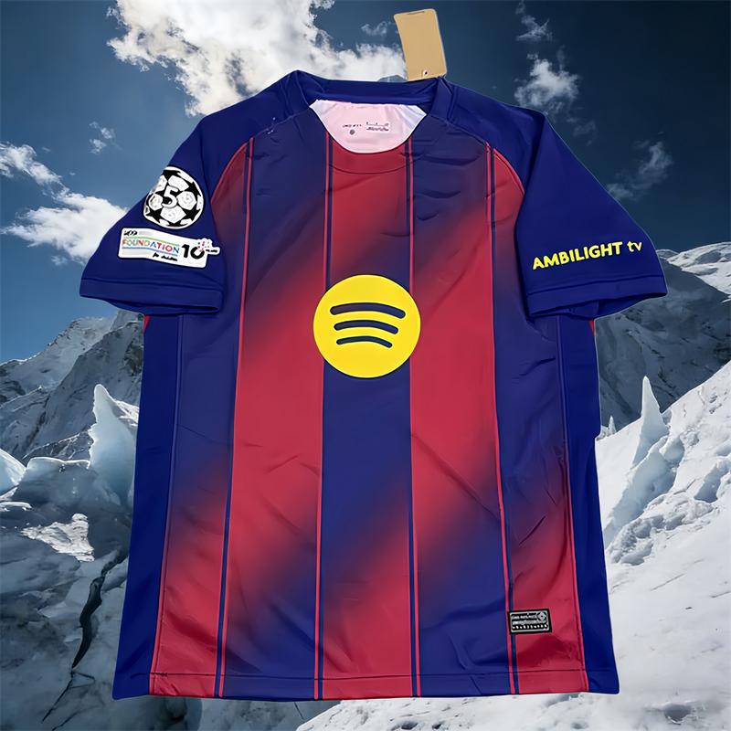 25 26  Home No.10 Lamine Yamal Shortsleeve Soccer Jersey