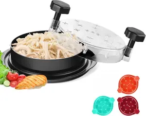 Pro & Standard Food-Grade Chicken Shredder Tool Twist Large 2025 with Anti-Slip Petal-Like Base & Ergonomic Handles for Efficient Shredding of Chicken Breast & More Cover Kitchen