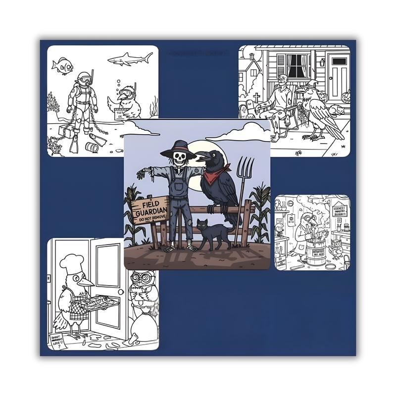 Corpse Hiding 101: Adult Coloring Book with 34 Morbidly Funny Hiding Techniques for True Crime Fans – No Body, No Problem