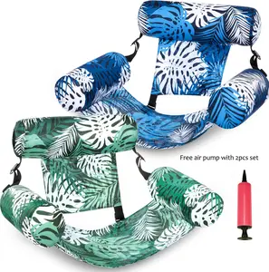 TyMagic Heavy-Duty Inflatable Floats for Adults - 2-Pack Floating Lounge Chairs, Blow-Up Noodles, Pool Accessories for Summer Beach, Lake Water Fun
