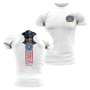 250 Years of Defiance 1776 Patriotic T-Shirt American Independence Day Shirt Vintage USA Flag Graphic Tee Freedom Lover Gift 4th of July Apparel for Men Veterans Patriotic Clothing