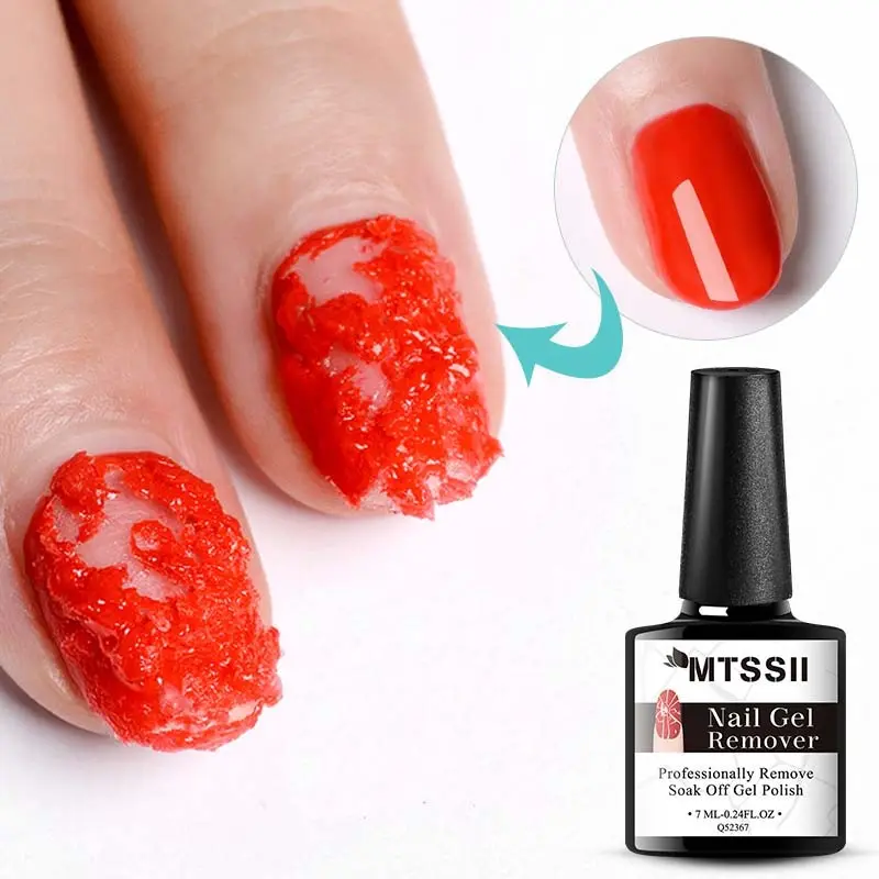 MTSSII 7ml Just 3-5 Minutes Nail Gel Remover, Glass Bottle Magic Fast Gel Cleaner Nail Gel Polish, UV/LED Needed, Soak Off Function Nail Art Gel Varnish Manicure, Nail Care, Manicure Pedicure Remover