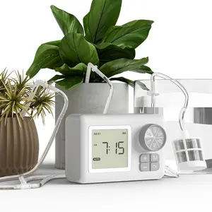 WS-6 Automatic  Waterer, Indoor  Watering System for 15 Potted , Programmable Water Timer with LCD Display, USB Power, Water Shortage  for Balcony Greenhouse