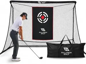 Palladium Golf Net - Extra Durable Practice Hitting Net with High Impact Screen - Features Ball Return & Collection and Simulator Screen Compatibility