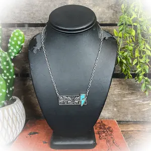 Lightning Bolt Bar Necklace