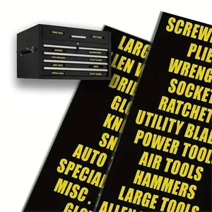 Fashion Organize Your Tool Box: 36-Piece Set Toolbox Self Adhesive Label Stickers, Includes 2 Sheets, Perfect for Tools Management