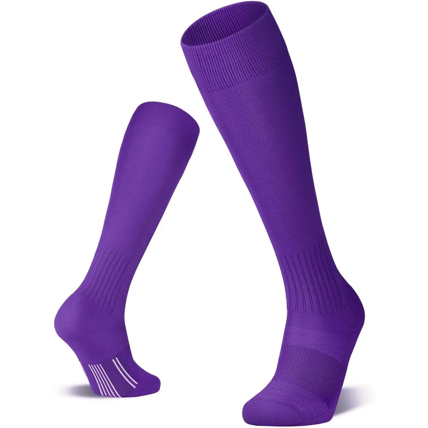 2/3 Pack Soccer Socks Baseball Softball For Youth Kids Boys Girls, Over-The-Calf Football Socks for Adult Men Women
