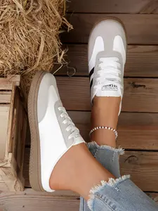 Women's Waterproof Non-Slip Casual Shoes, Spring & Fall Round Toe Low Heel Comfortable Versatile Sports Leisure Shoes