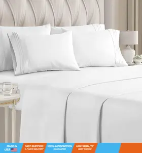 King 6 Piece Sheet Set - Breathable & Cooling Bed Sheets - Hotel Luxury Bed Sheets for Women, Men, Kids & Teens - Comfy Bedding w/ Deep Pockets & Easy Fit - Soft & Wrinkle Free - King White Sheets