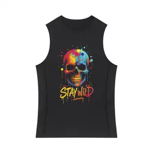 Men's Slim-Fit Topstitch Tank Top