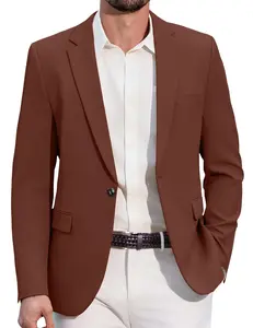 COOFANDY Men's Casual Blazer Regular Fit Lightweight Sport Coats One Button Suit Jacket Dress Blazer Jackets
