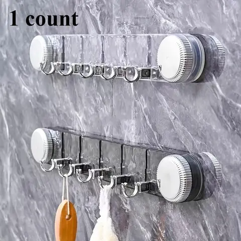 Wall-Mounted Bathroom Shower Towel Hook, 1 Pc Modern Removable Hook for Bathroom & Door, Home Organizer Supplies