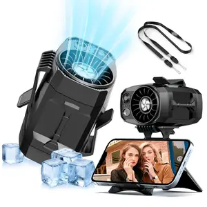 Portable Rechargeable Waist Clip Fan 4 Speed Small Desk Fan Outdoor Jobsite Camping