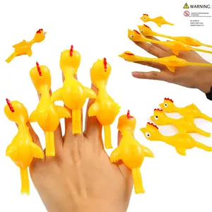 Finger Slingshot Chicken Toy for Stress Relief, Innovative Creative Gadget for Fun and Relaxation, Unique Fidget Plaything for Kids and Adults