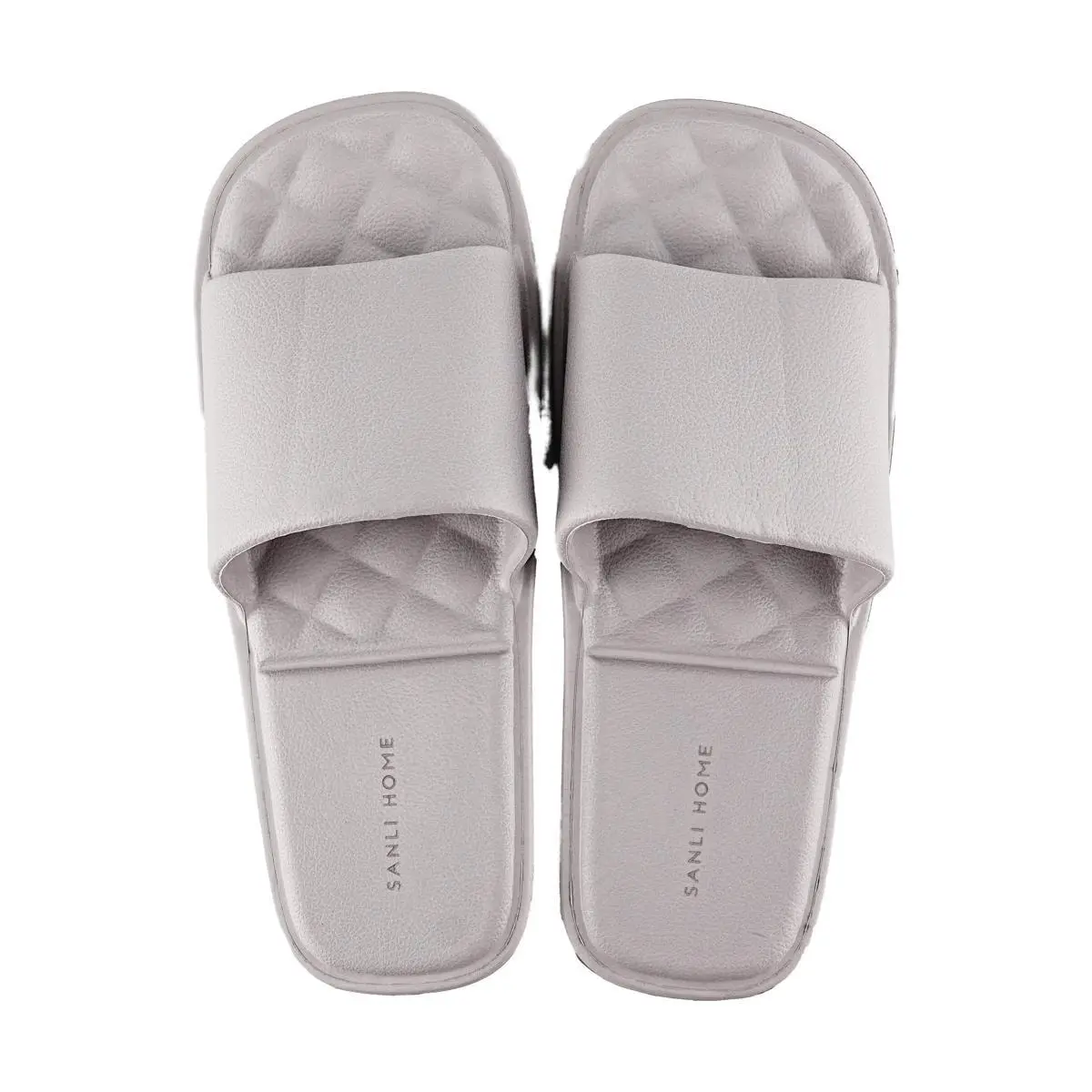 SANLI Foldable Portable Slippers Travel Shoes Grey Size M for 39-41