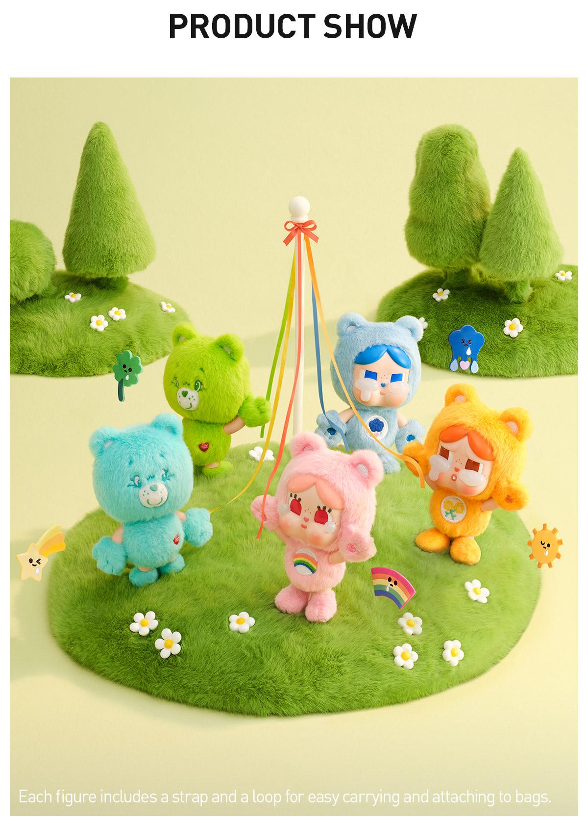 [POP NOW] POP MART CRYBABY × Care Bears Series-Vinyl Plush Pendant Blind Box Keychain Mystery Gift