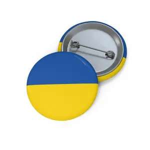 Ukraine Flag Pin Button, Democrats Pin button, Protect Ukraine Pin
