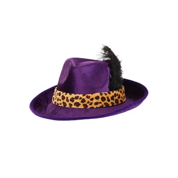 Purple Pimp Costume Hat
