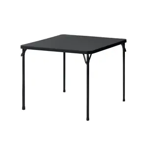 Mainstays 34inch Straight Folding Table, Black