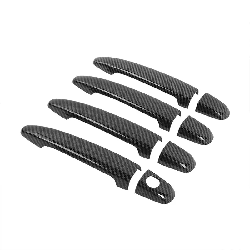 2003-2009 Toyota 4Runner Exterior Door Handle Covers Trim Shell Decor (8-Item Set), Acrylonitrile Butadiene Styrene (ABS) Self-Adhesive Scratch Protection Auto Parts, Car Accessory