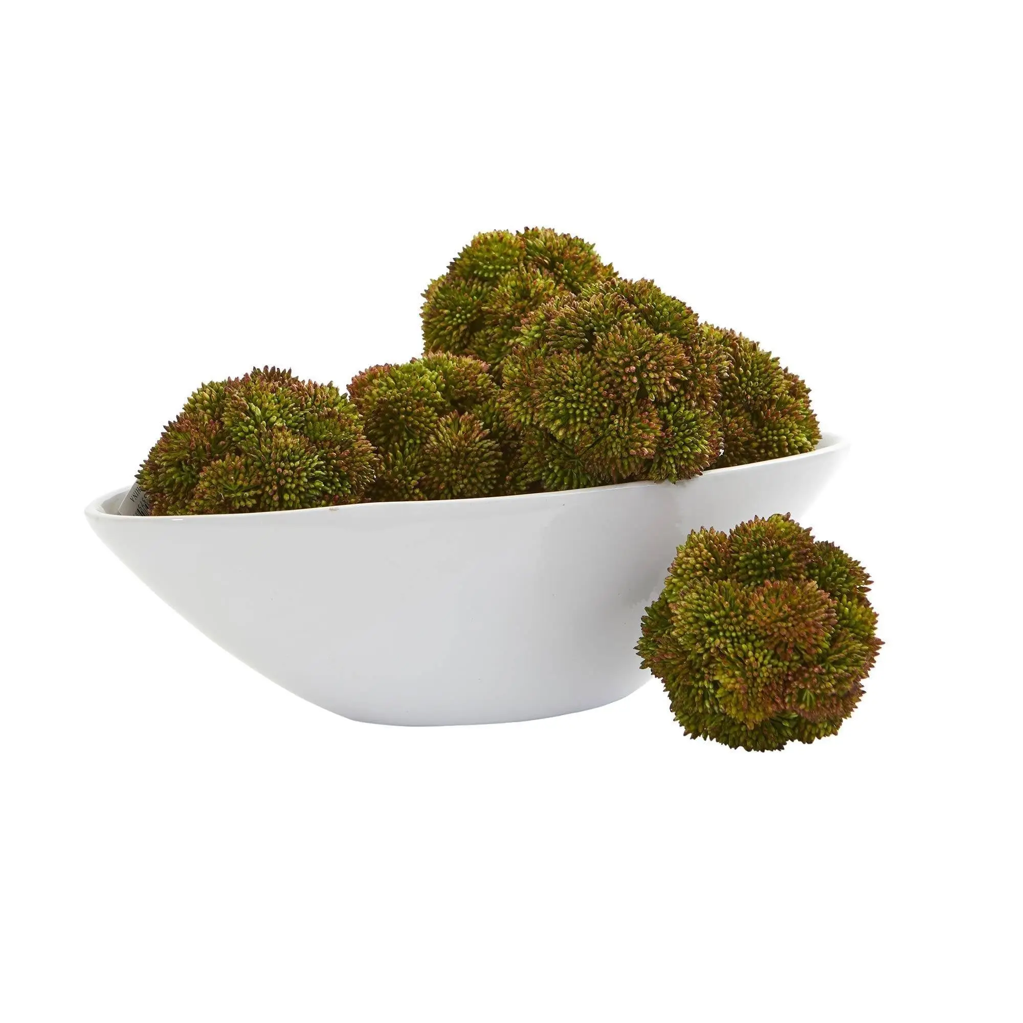 4 In Synthetic Sedum Artificial Succulent Spheres (Set Pack of 6) - Home Decor Decoration Ornaments with Botanical Aesthetic for Kitchen, Room Supplies, Kitchen Decor