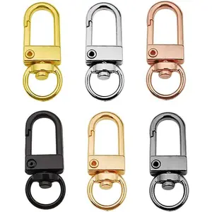 24 count Small Size Metal Lobster Claw Clasps Swivel Lanyards Trigger Snap Hooks Strap for  Key Rings Connector DIY Bags Art Crafts  Findings (M547)