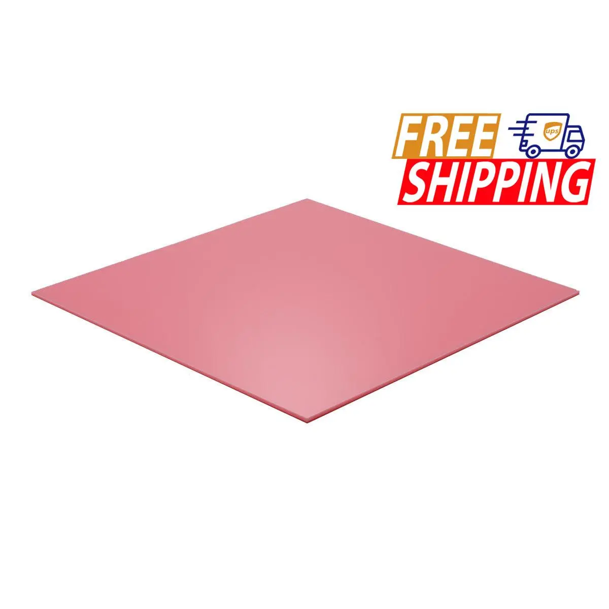 Whole Acrylic Sheet - Pink Translucent 8% - 1/8 inch thick