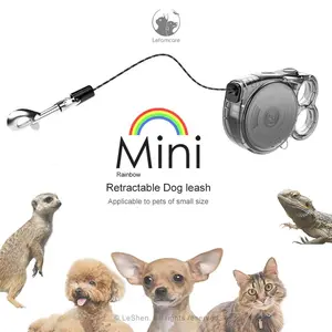 Anti-Tangle 10-Foot Pet Retractable Leash, Reflective Nylon Material, Shockproof and Pull-Resistant, One-Button Lock, Portable Dog Walking Harness
