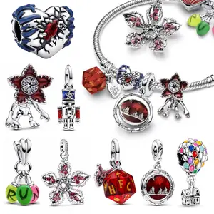 2026 Hot Charms Plata De Ley Monster Activity Flowers Beads Original Women's Bracelets Bangles DIY Jewelry Gifts Beads Charms Accessories