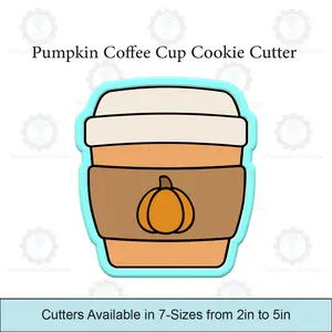Pumpkin Coffee Cup Cookie Cutters