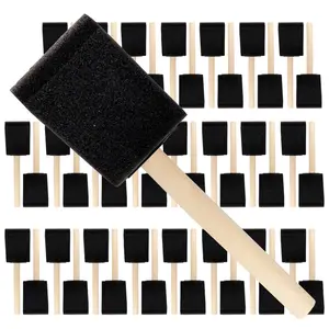 Vermeer Foam Paint Brushes - 48-Count - 2" Disposable Poly Foam Brushes for All Paints, Stains, Varnish & Glue - Home Improvement - Crafts & Hobbies