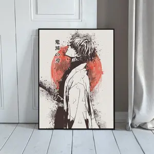 Zenitsu Demon Slayer Anime Print Poster, Zenitsu Kimetsu No Yaiba Anime Print Decor Posters - Frame NOT Included