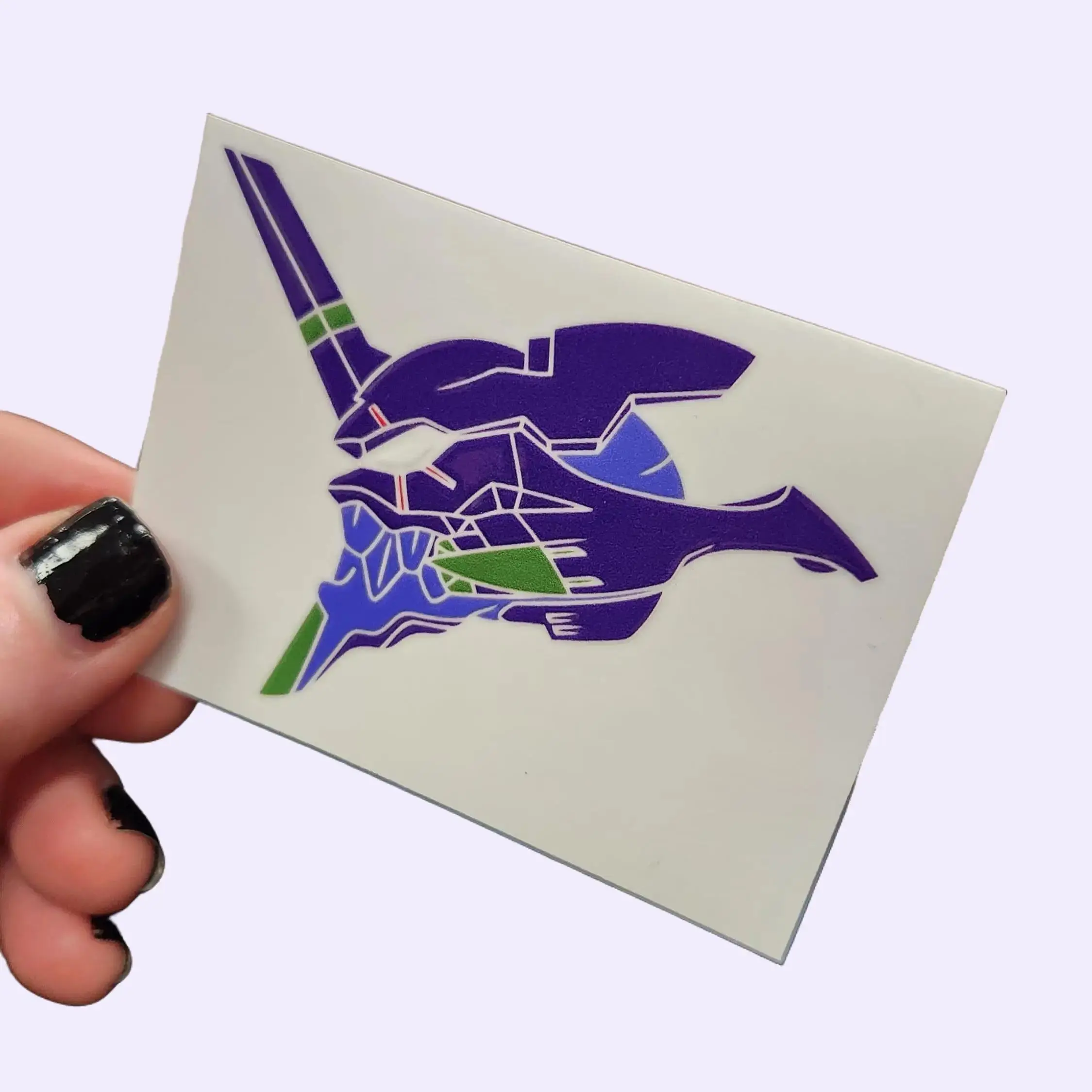Eva Unit 01 Stencil Decal | Waterproof Evangelion Phone Case Sticker | Neon Genesis Evangelion Unit-01 Anime Manga Car Truck Anime Stickers