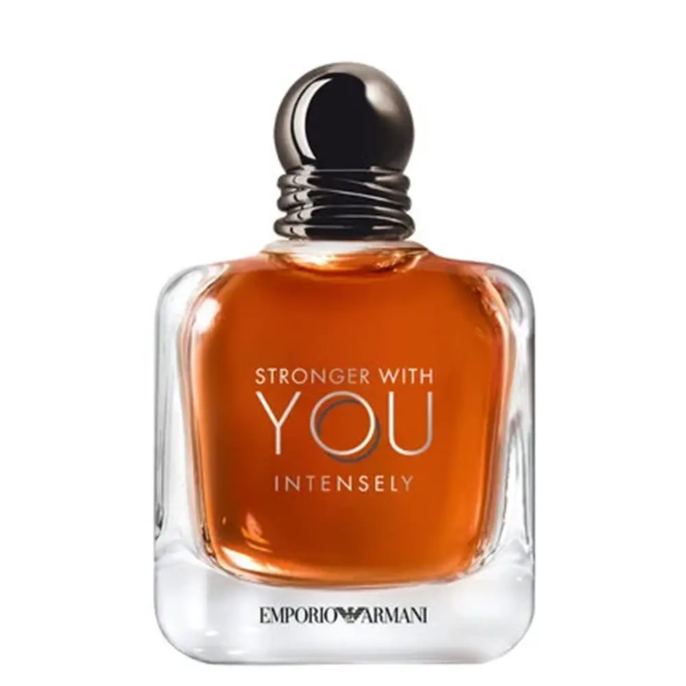 Emporio Armani Stronger With You Intensely Eau de Parfum Spray for Men 3.4 Oz 100ml Warm Spicy Woody Men’s Perfume Gift for Him